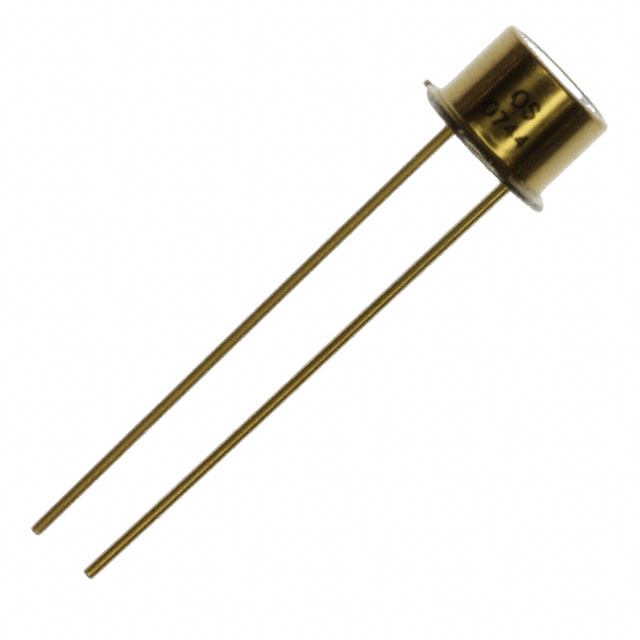 Infrared (IR) Emitter 880nm 1.5V 200mA 4mW/sr @ 100mA 70° TO-46-2 Lens Top Metal Can